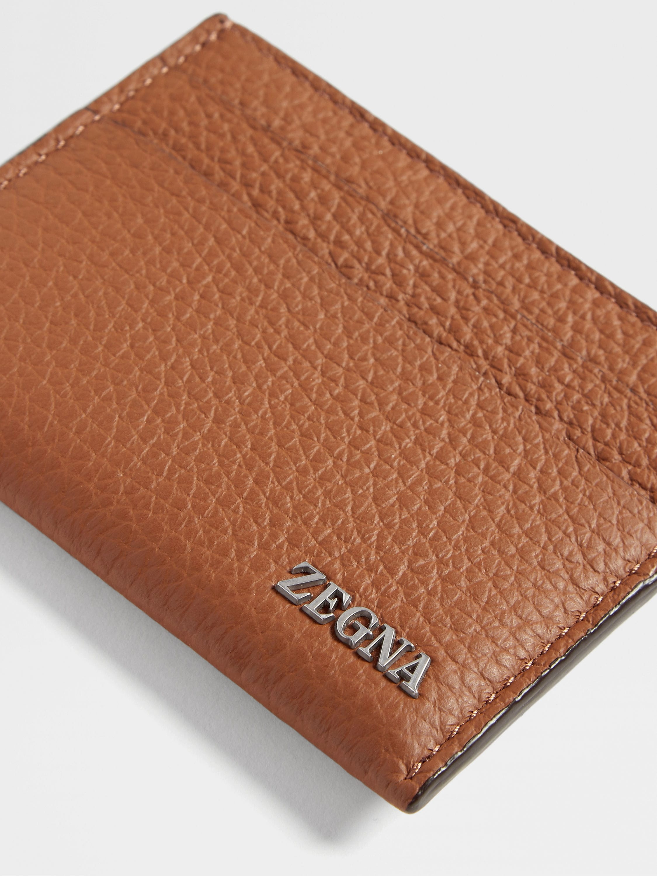 FOLIAGE DEERSKIN CARD CASE - 5