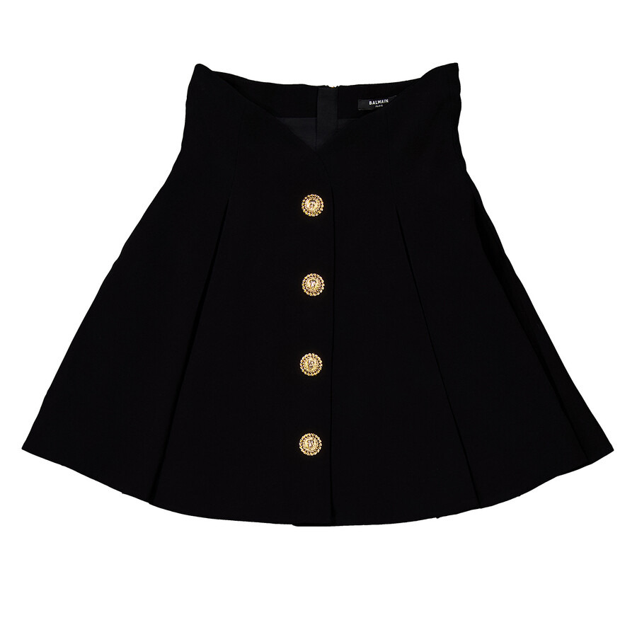 Balmain Pleated Crepe Tulip Skirt - 5
