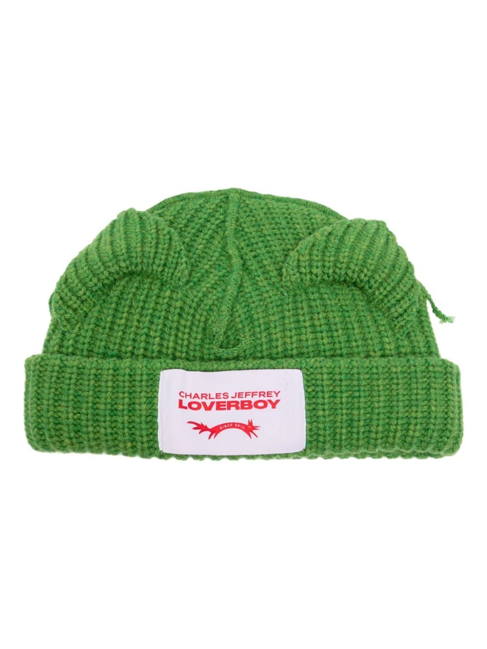 CHUNKY EARS BEANIE (GREEN) - 1