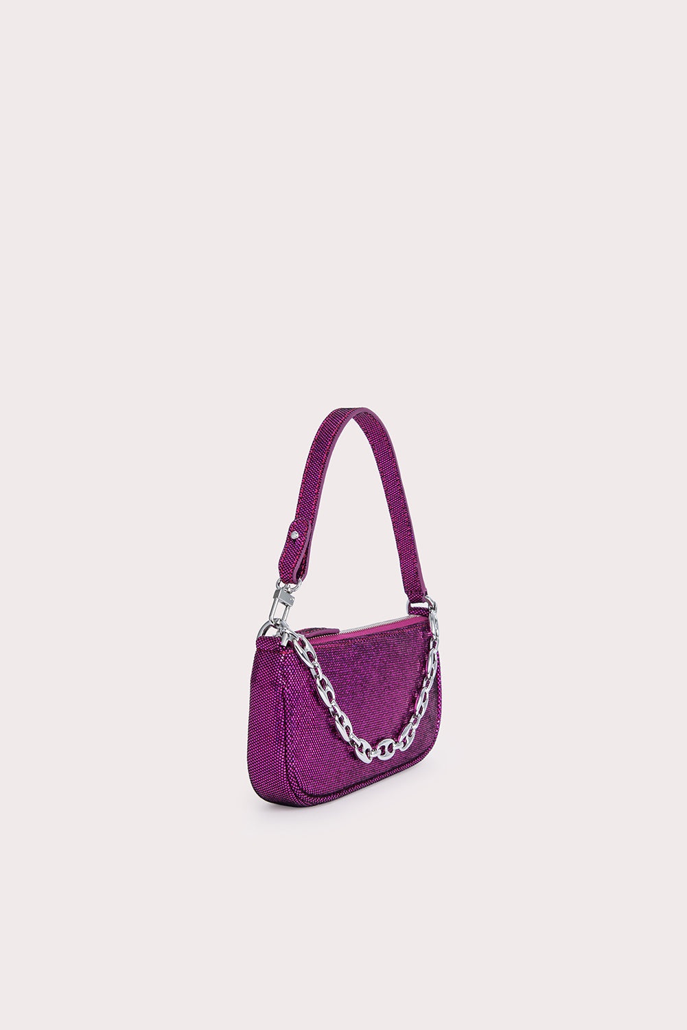 Mini Rachel Fuchsia Disco Dot Leather 3