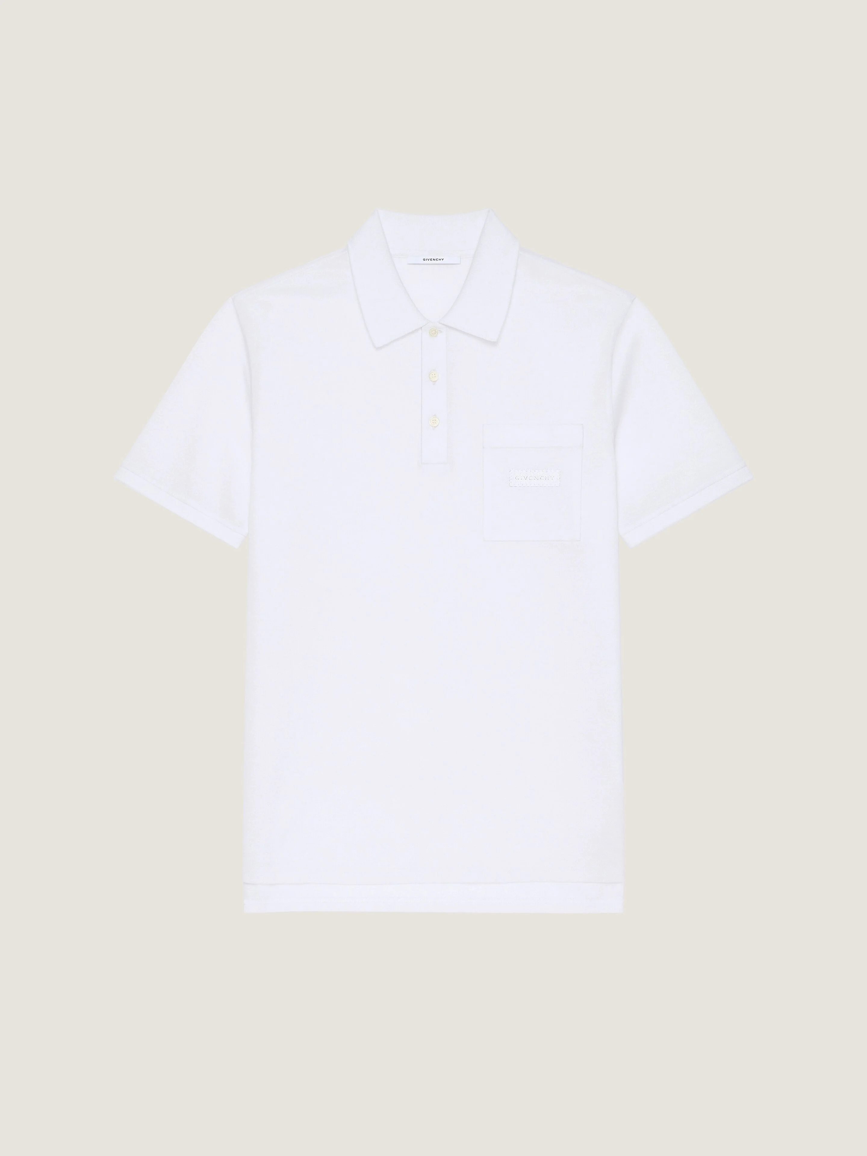 POLO IN COTTON WITH GIVENCHY PATCH - 1
