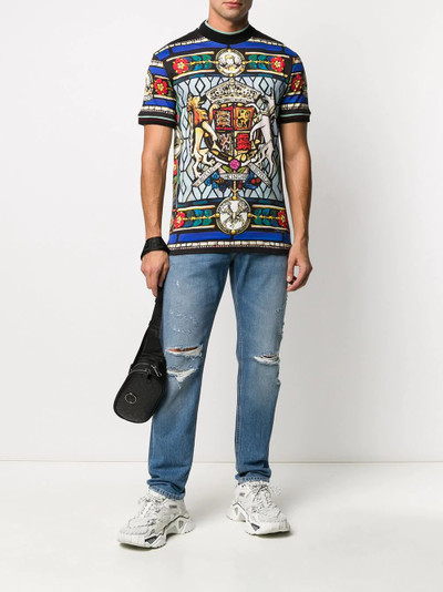 Dolce & Gabbana distressed straight-leg jeans outlook