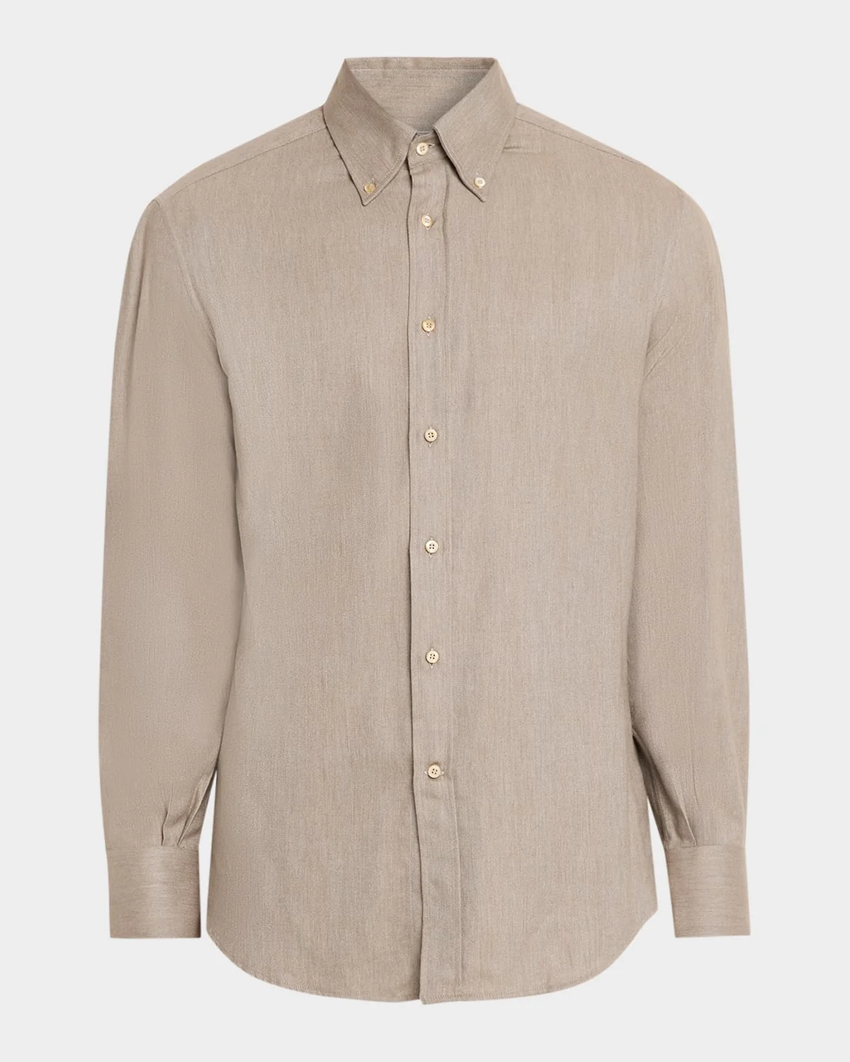 Men's Flannel Chevron Button-Down Shirt - 1