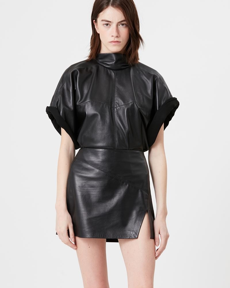 BLAIR MINISKIRT IN LEATHER - 4