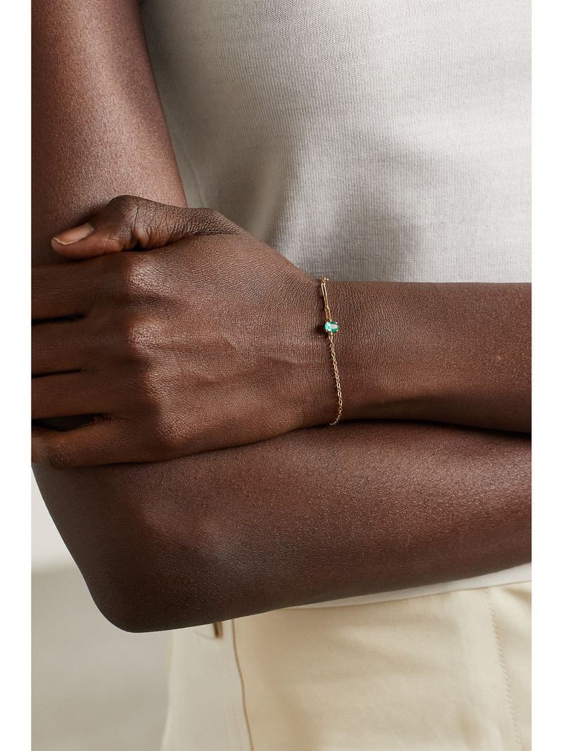 Yvonne Léon 18-karat Gold Emerald Bracelet outlook