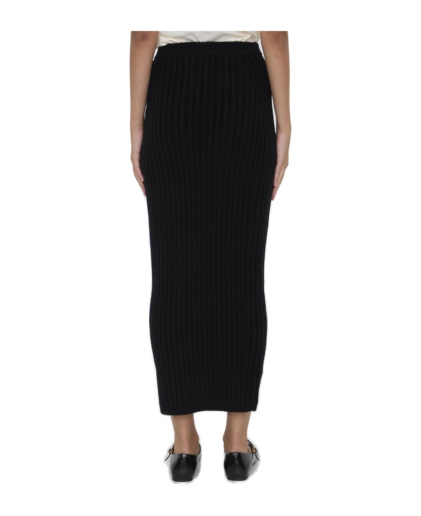 Seta High Waist Ribbed-knit Skirt Max Mara - 2