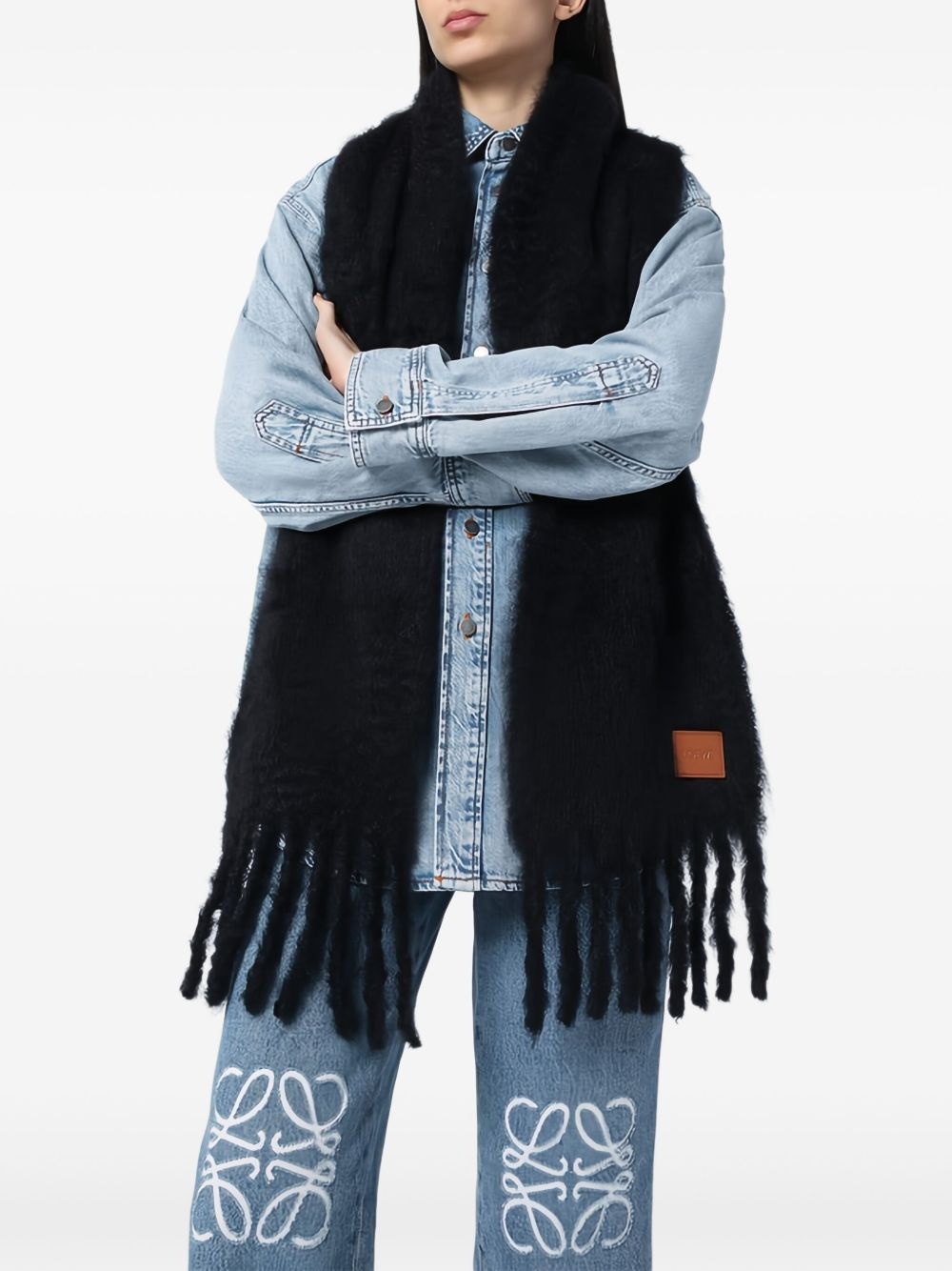 brushed-finish scarf - 3