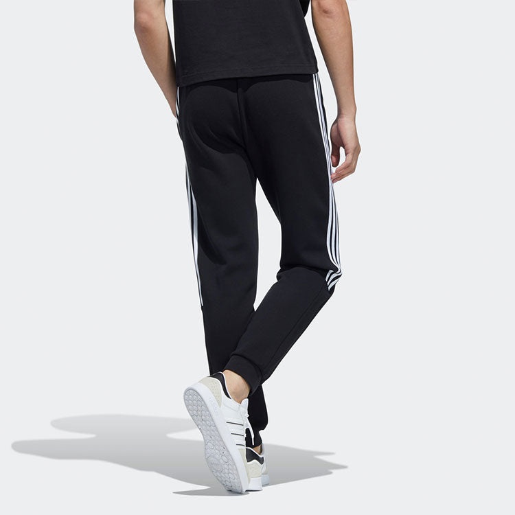 Men's adidas Casual Thicken Knit Sports Pants/Trousers/Joggers Black HD4699 - 4