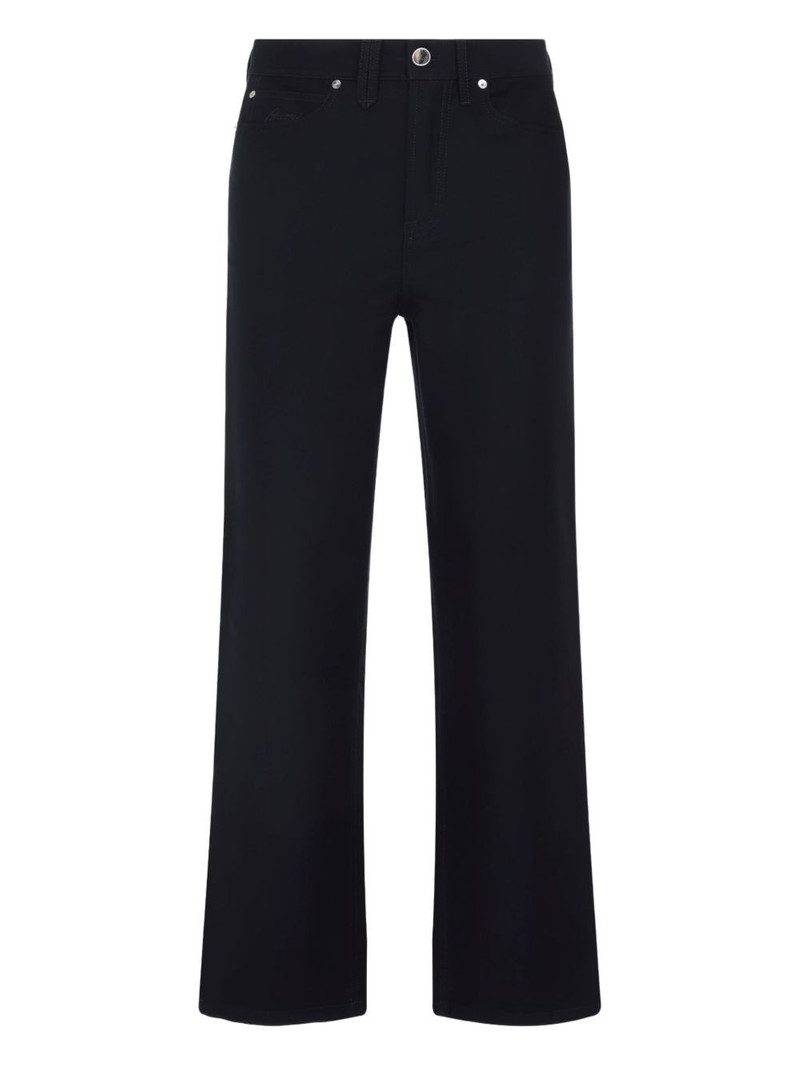 cotton straight-leg trousers 1
