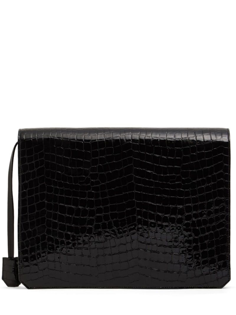 Big City Nights croc embossed clutch - 4