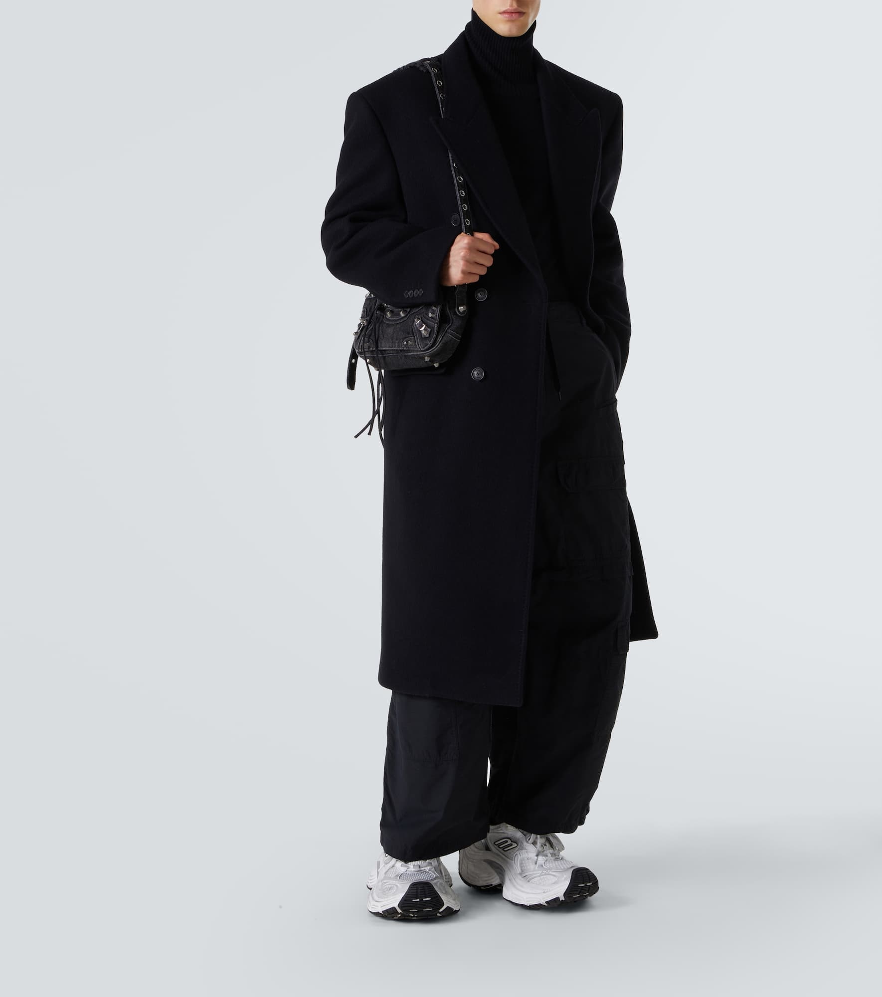 Le Cagole XS denim shoulder bag - 7