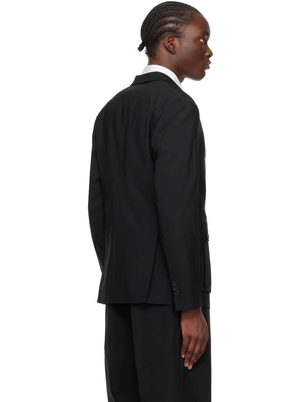 Black Utility Blazer - 3
