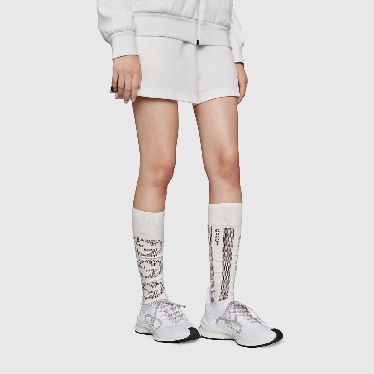 Interlocking G stripe cotton socks - 3