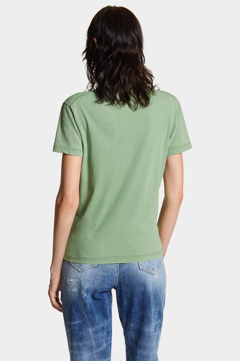 WHITE FADE JUST RIGHT FIT HANDWRITTEN LOGO T-SHIRT - 4