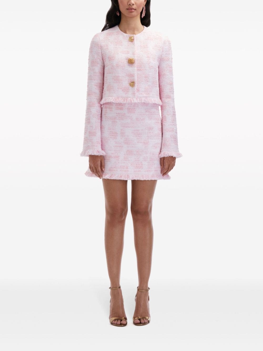 textured tweed jacket - 2