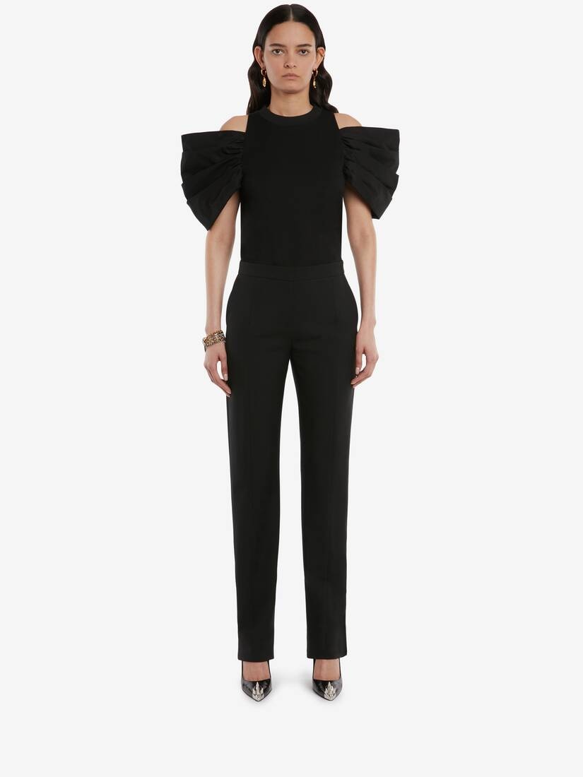 Drop Sleeves T-shirt in Black - 2