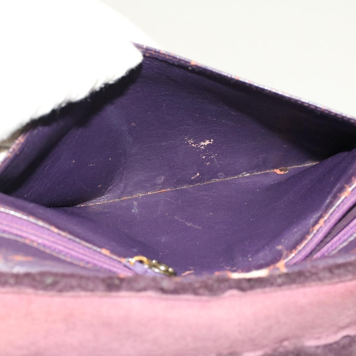 CHANEL Hand Bag Mouton Purple CC - 11