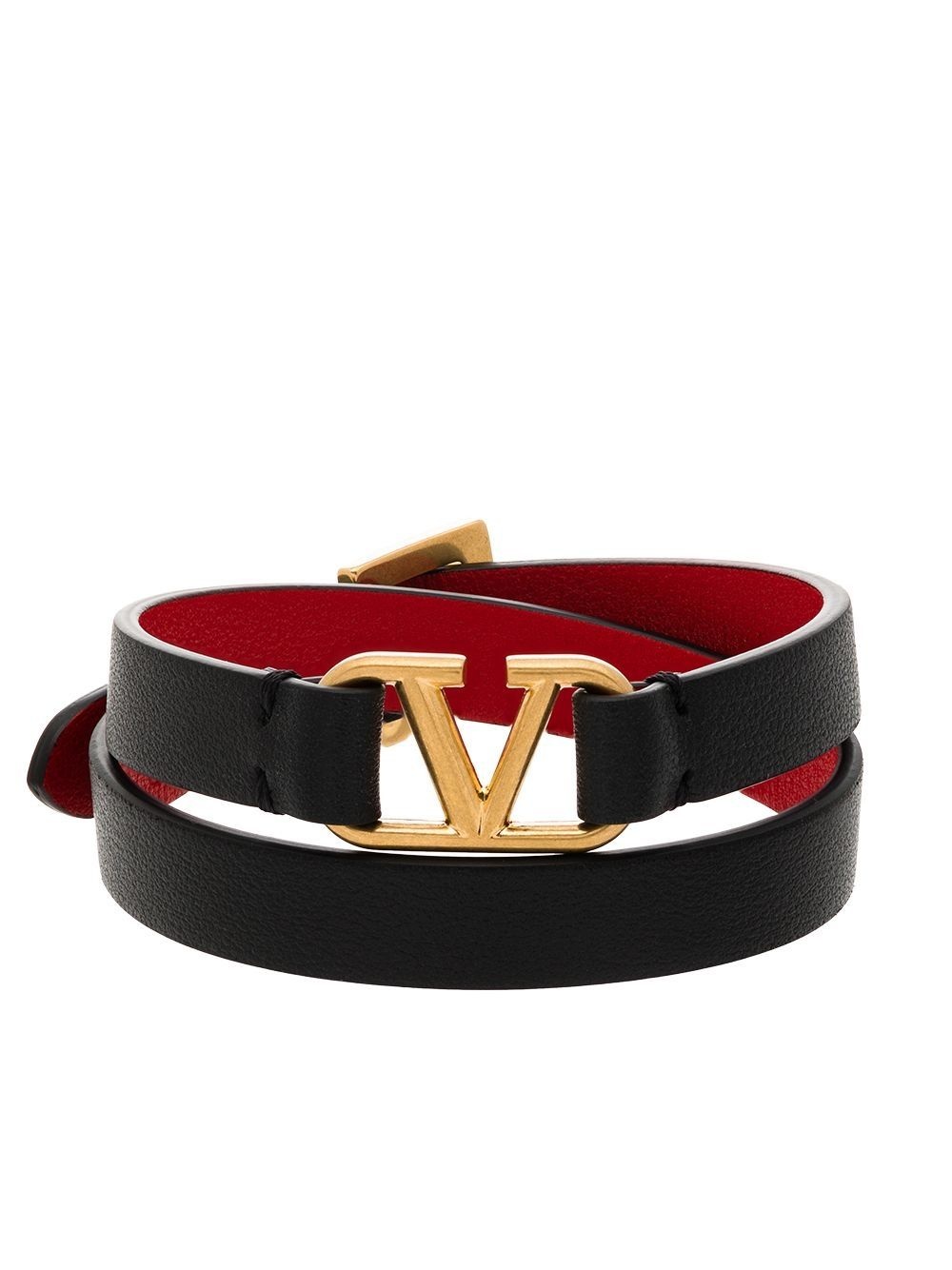 Vlogo signature leather bracelet - 1