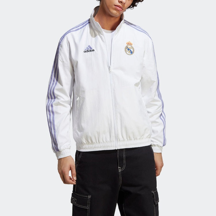 adidas Real Madrid Anthem Reversible Jacket 'White' HT6458 - 4