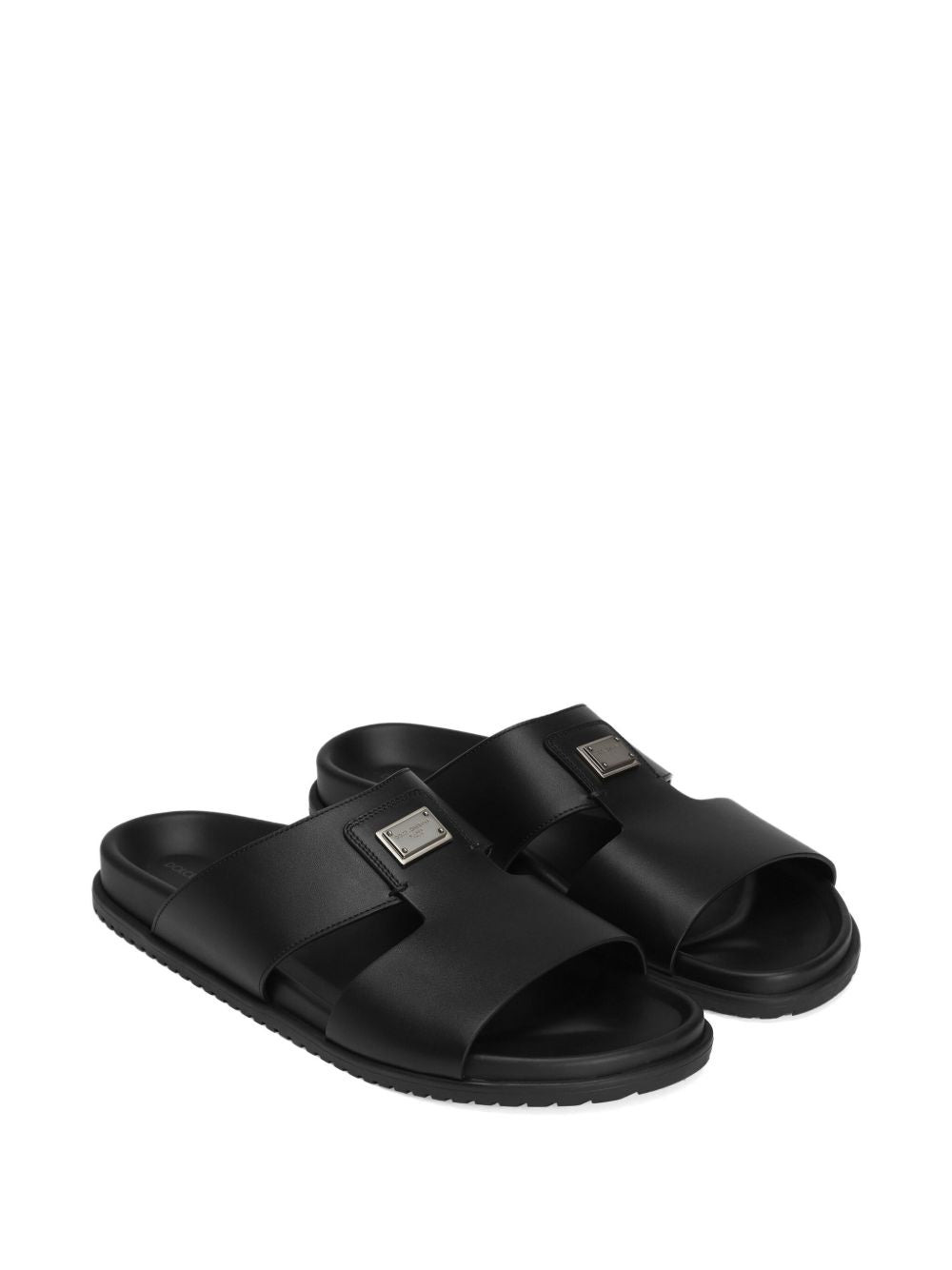 Dolce & Gabbana Men Leatehr Sandal With Logo - 2
