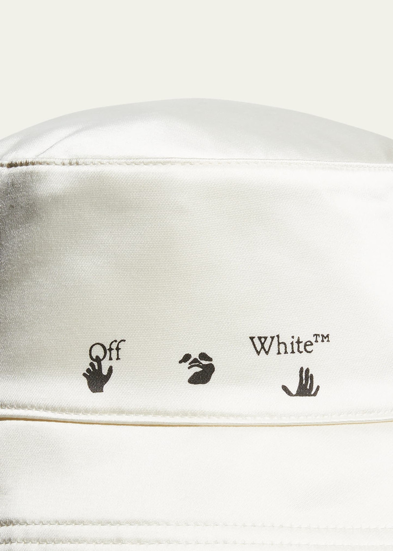 Off-White Delave Logo Canvas Bucket Hat outlook