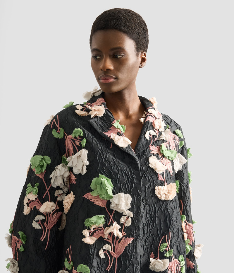 FLORAL EMBROIDERED CLOQUE JACKET 6