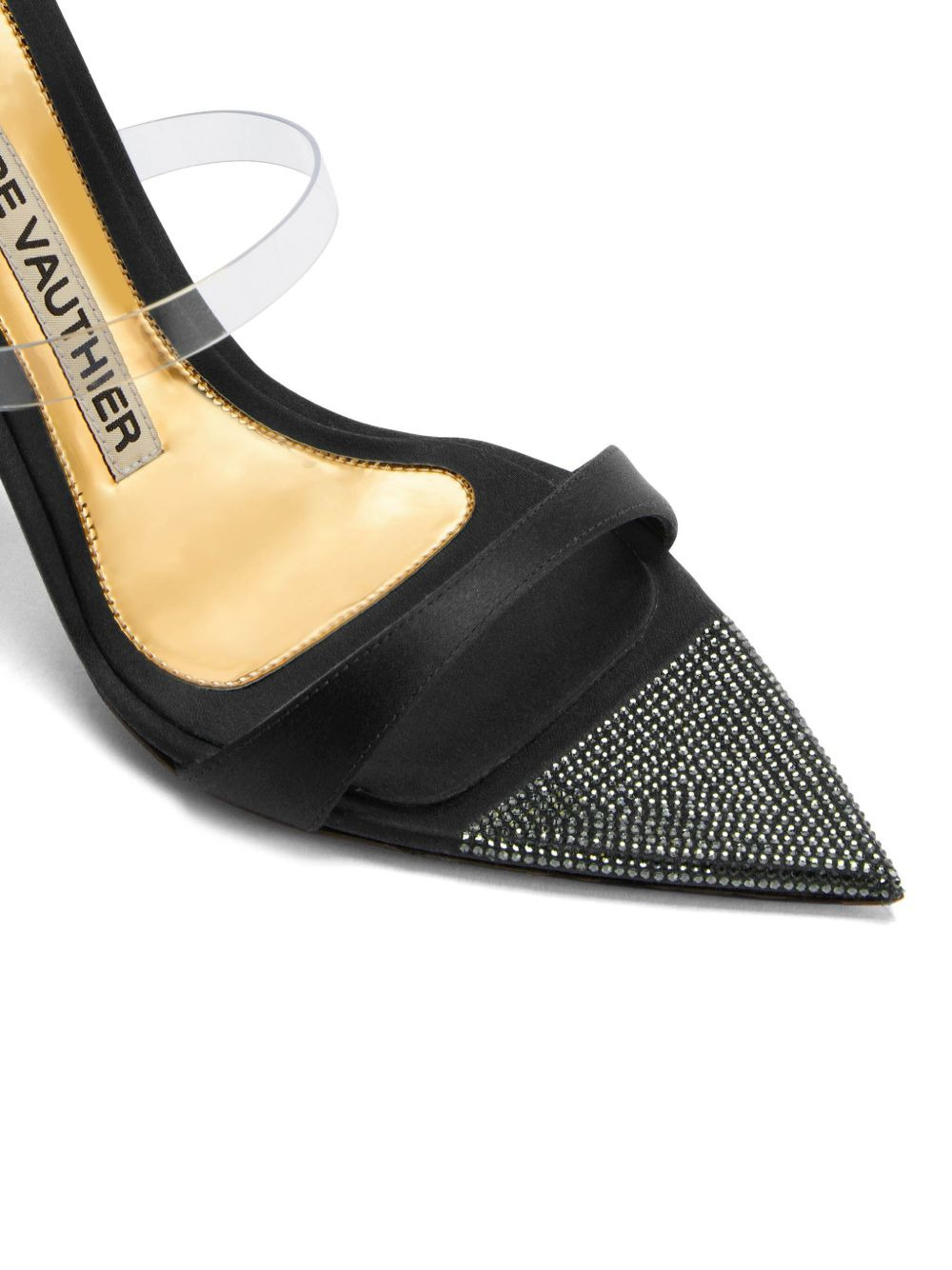 105mm mirrored-finish stiletto pumps - 4