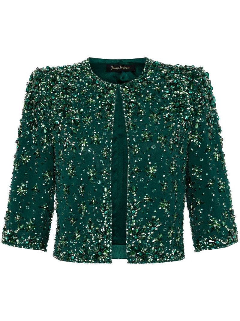 Vanity beaded cropped jacket 1
