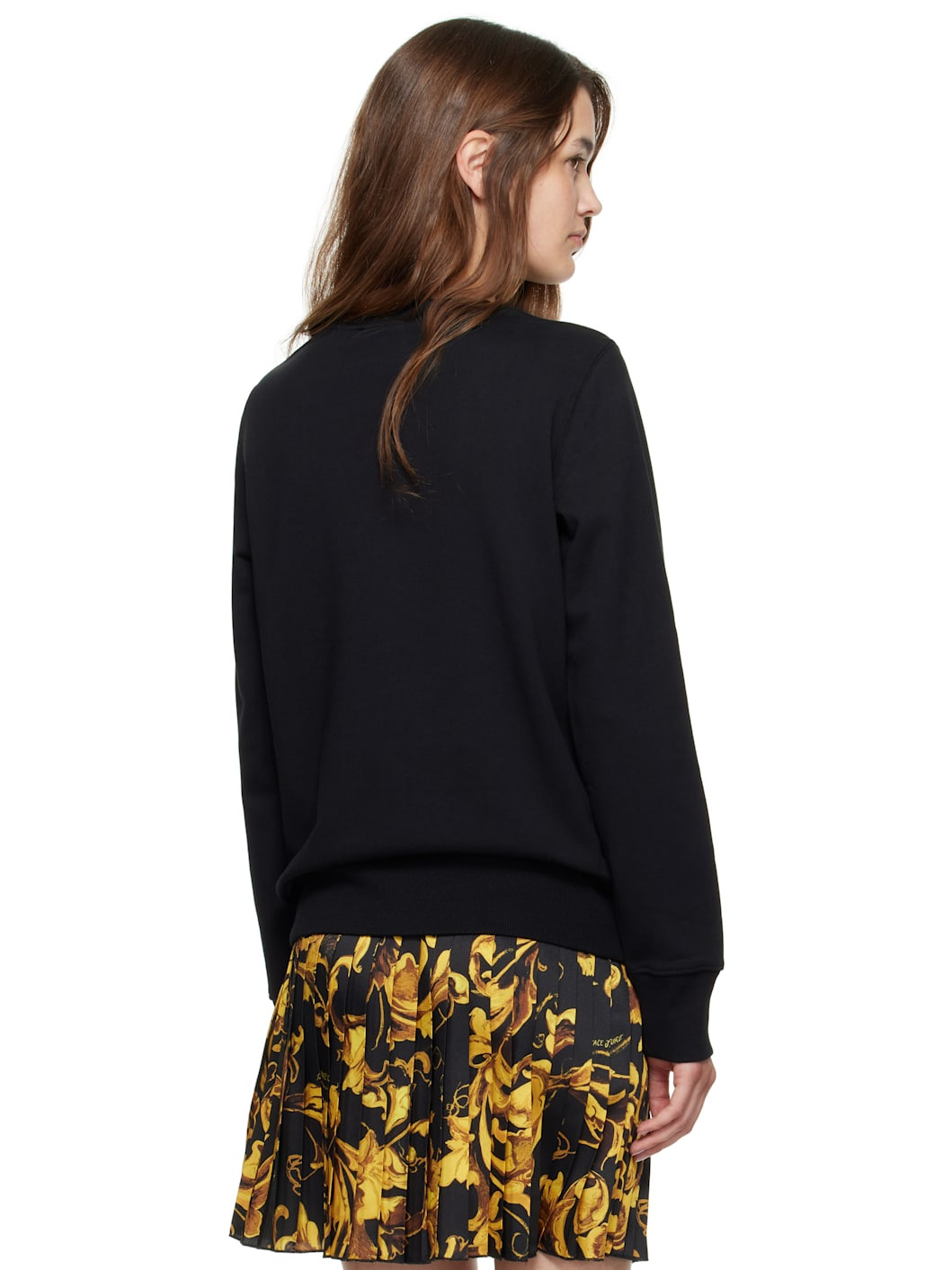 Black Screen-Printed Sweatshirt - 3