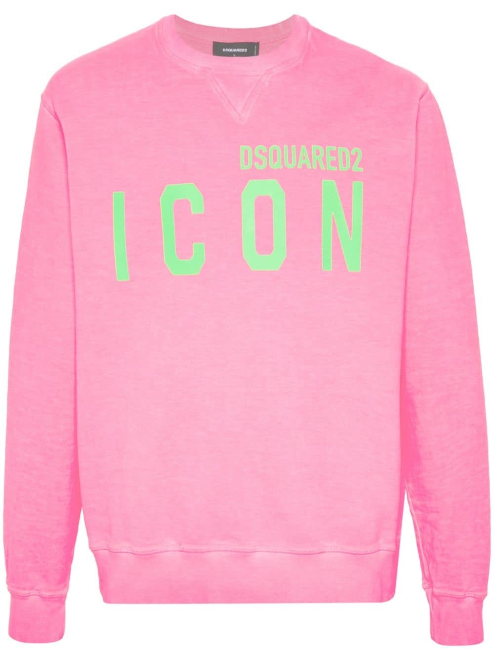 logo-print cotton sweatshirt - 1