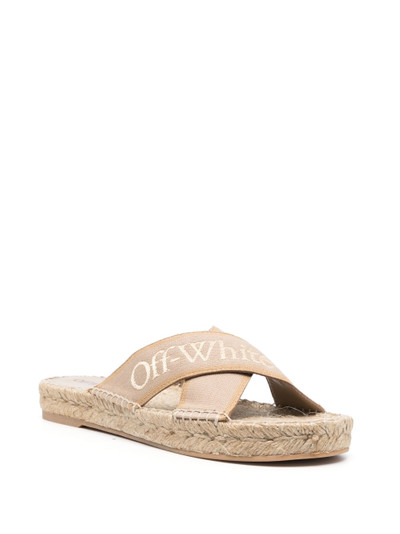 Off-White Bookish Criss-Cross espadrille outlook