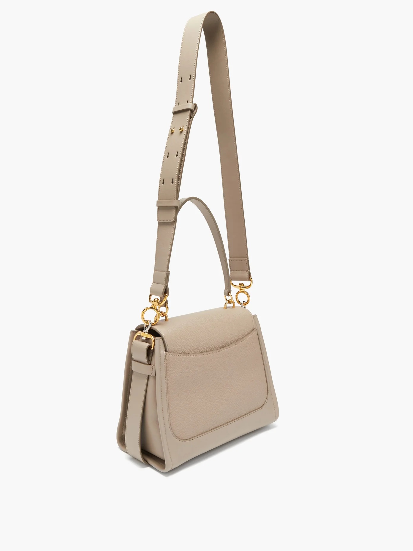 Tess small grained-leather crossbody bag - 4