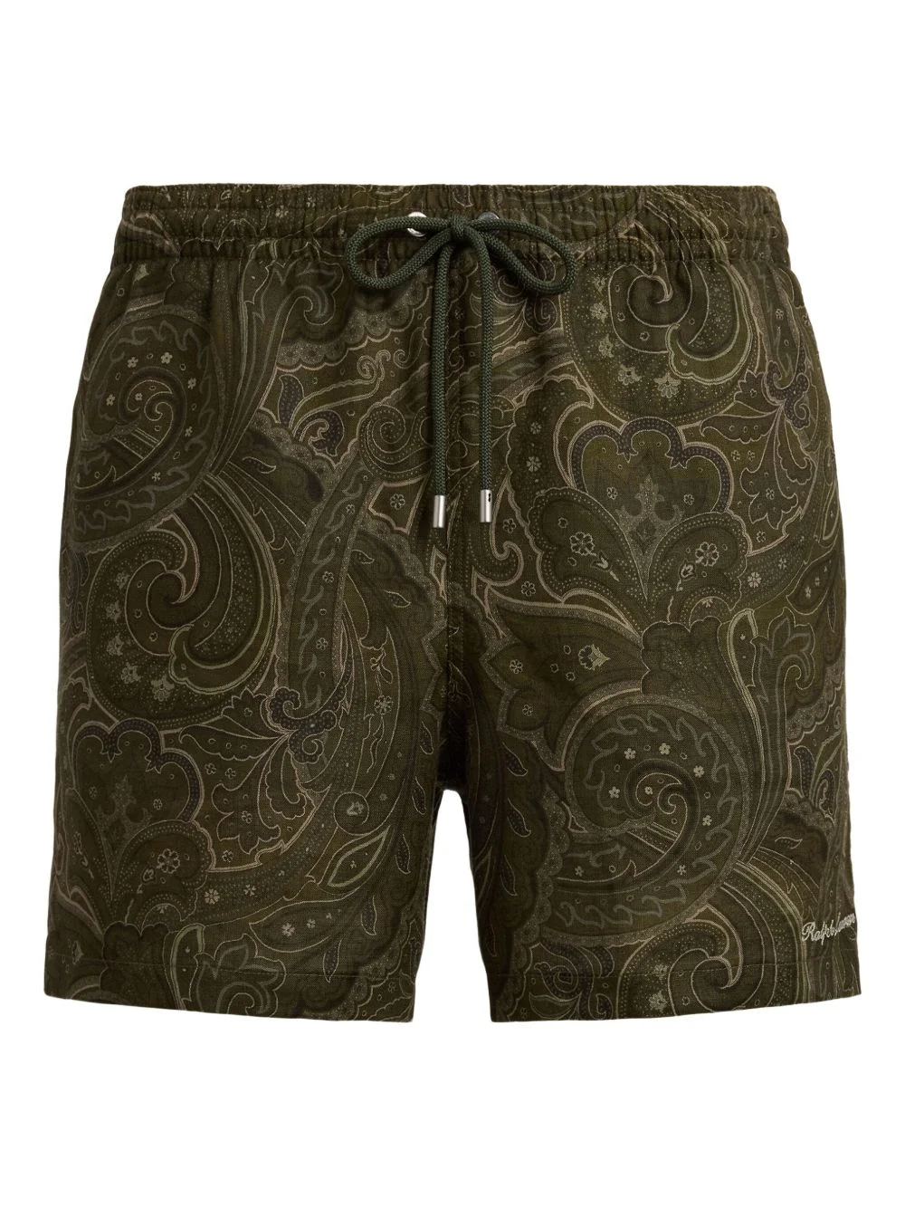 paisley-pattern drawstring swim shorts - 1