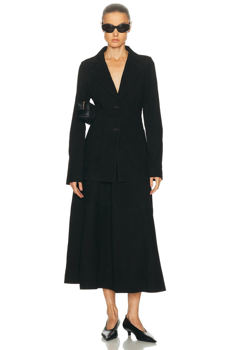 RÓHE Suede Cinched Blazer outlook