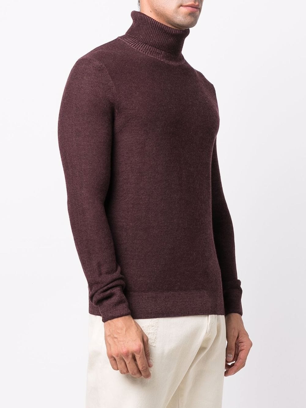 wool roll-neck jumper - 3