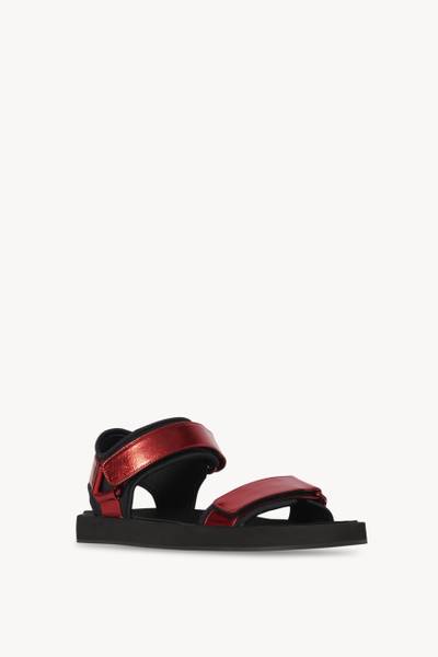 The Row Hook and Loop Sandal in Leather outlook