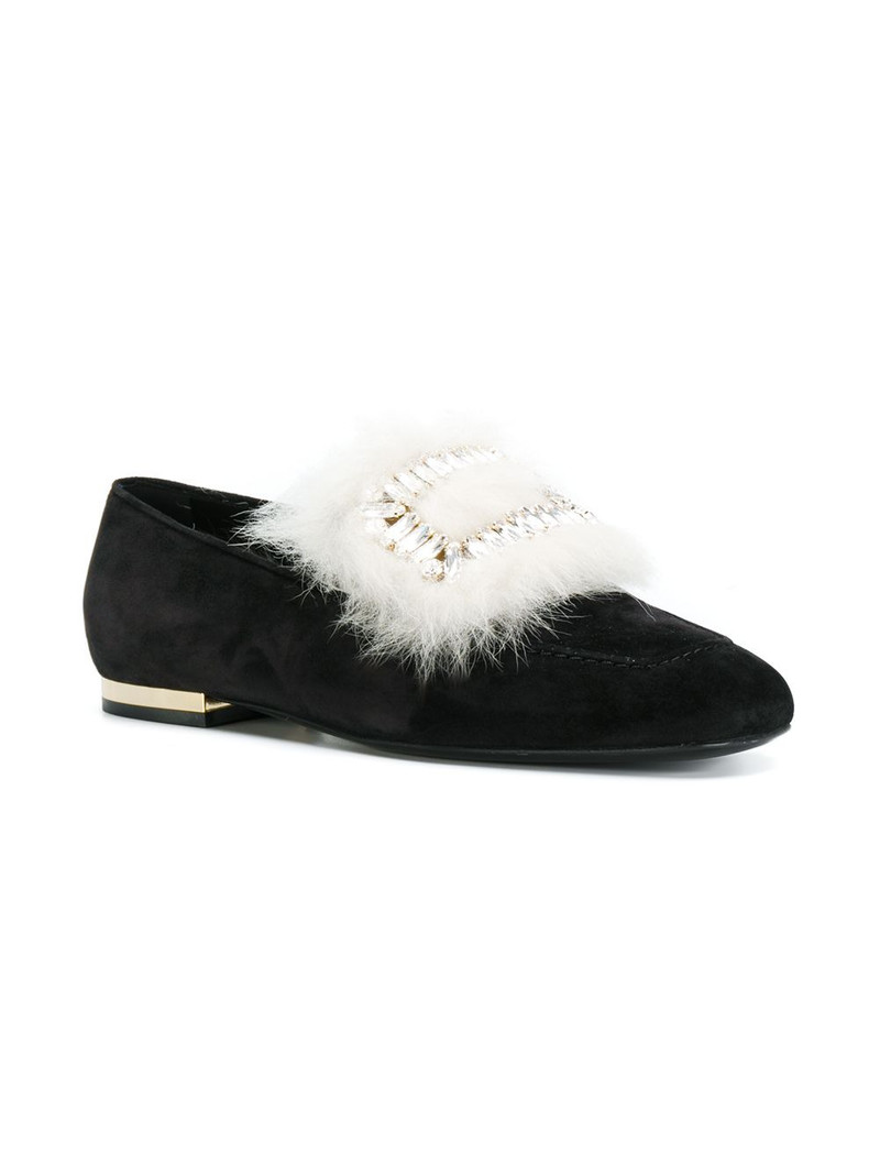Roger Vivier fur detail loafers outlook