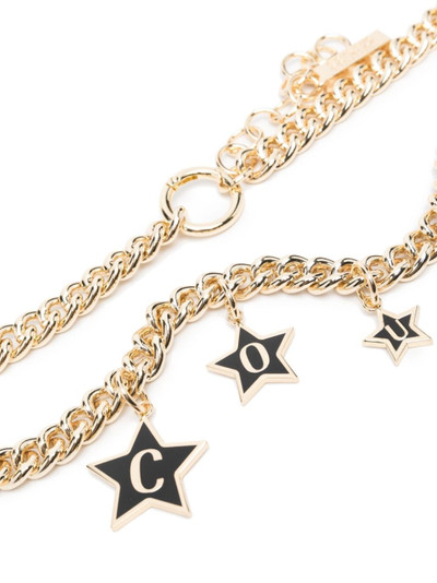 VERSACE JEANS COUTURE logo-charm curb-chain belt outlook