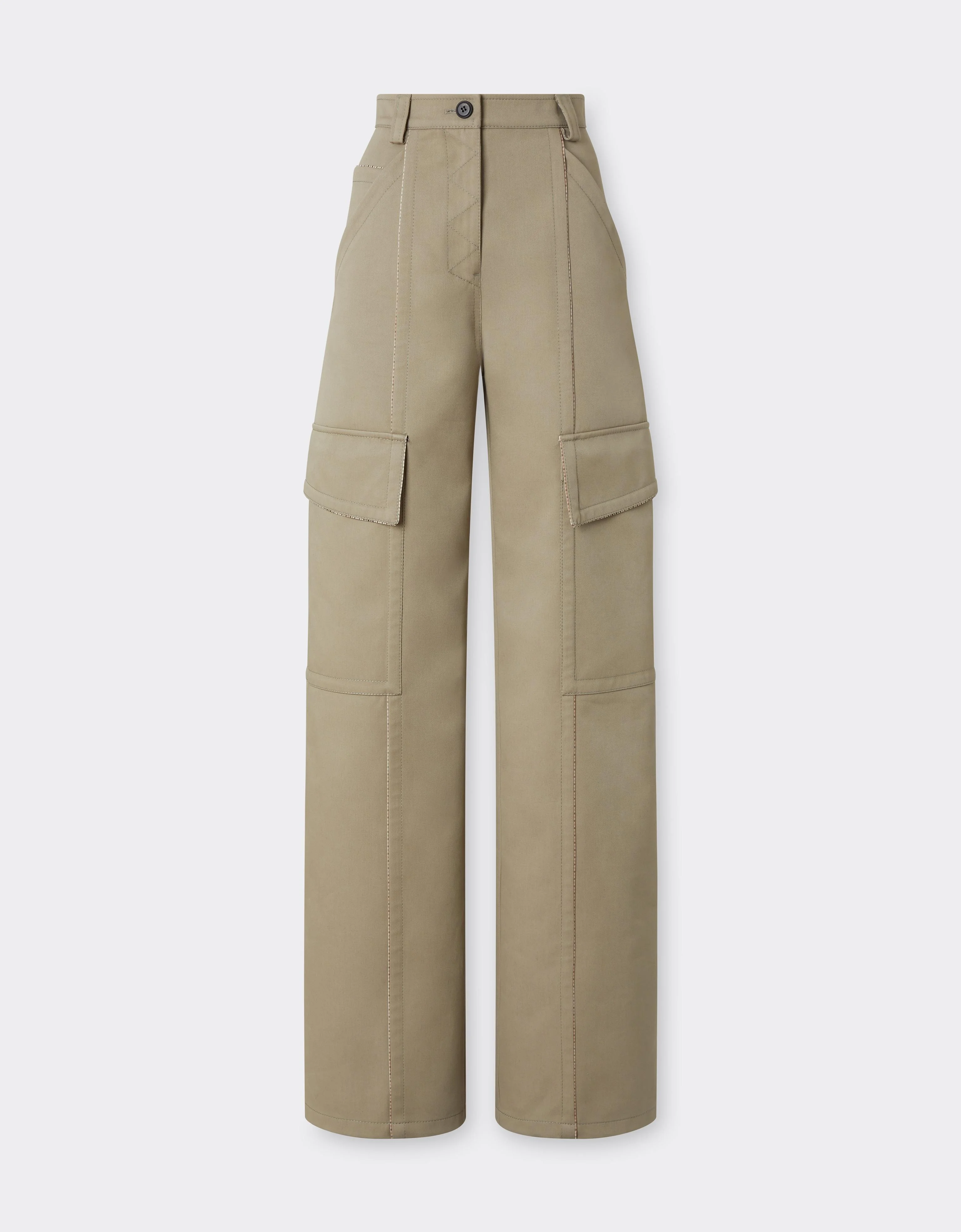 Double Mackintosh Cargo Trousers - 1