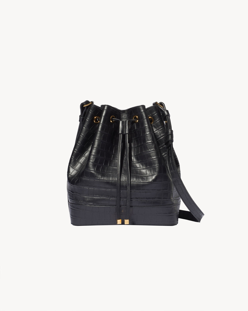 BRIGITTE BUCKET BAG CROC 1