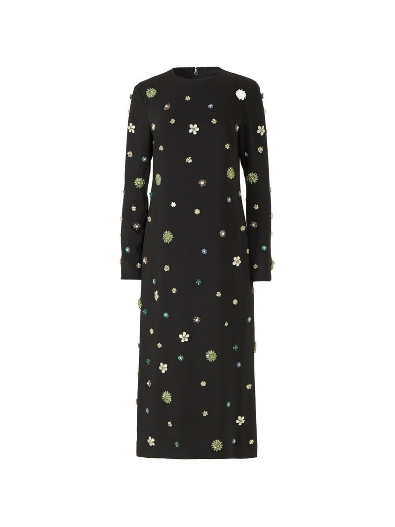 Brionka embellished crepe midi dress 1