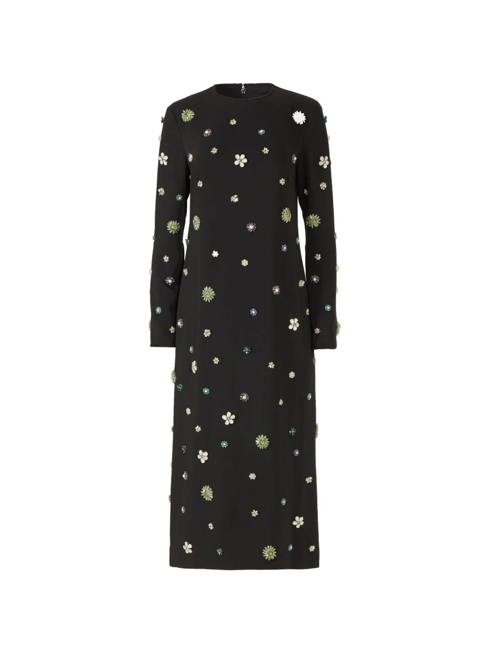 Brionka embellished crepe midi dress - 1