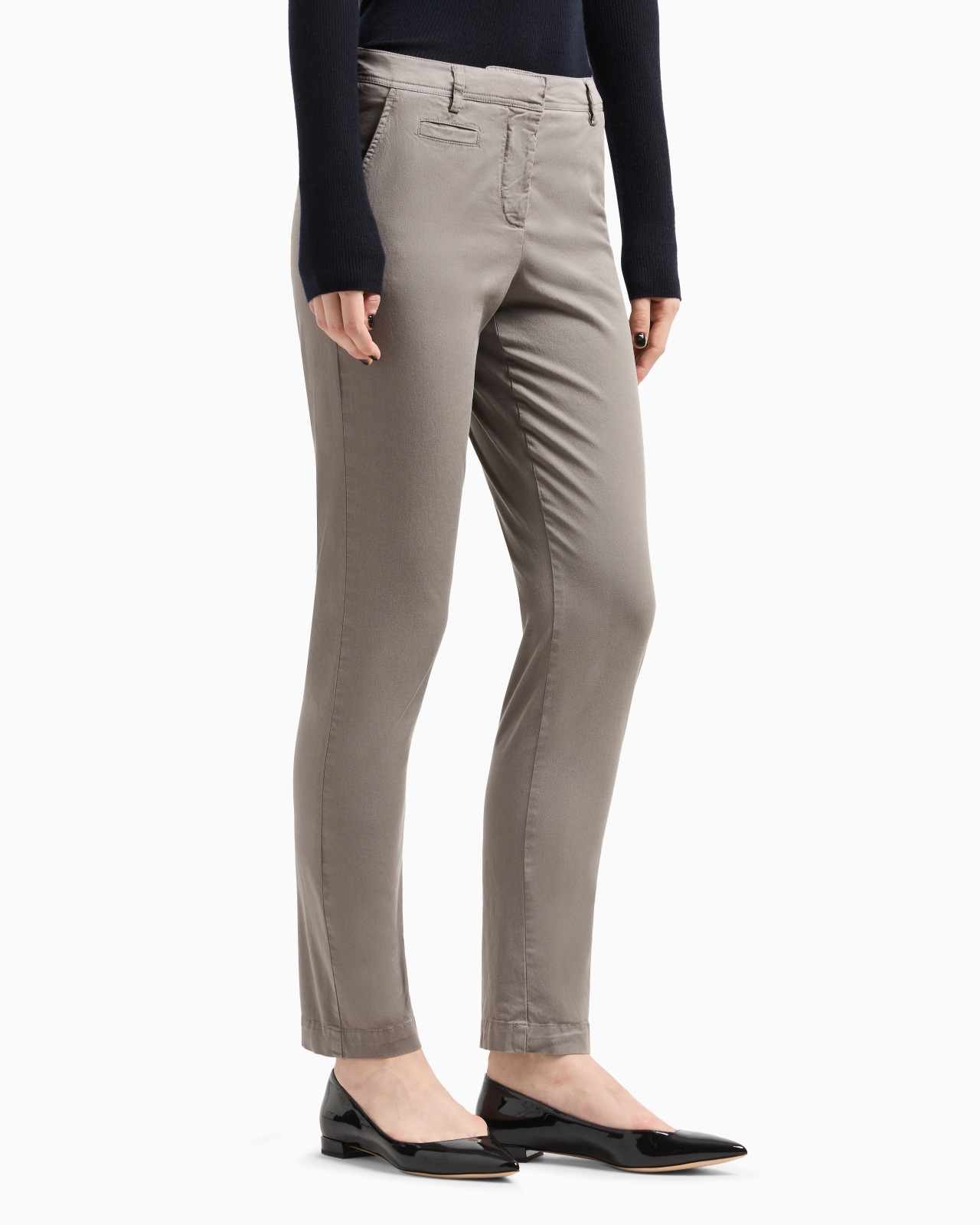 Stretch cotton chinos - 4