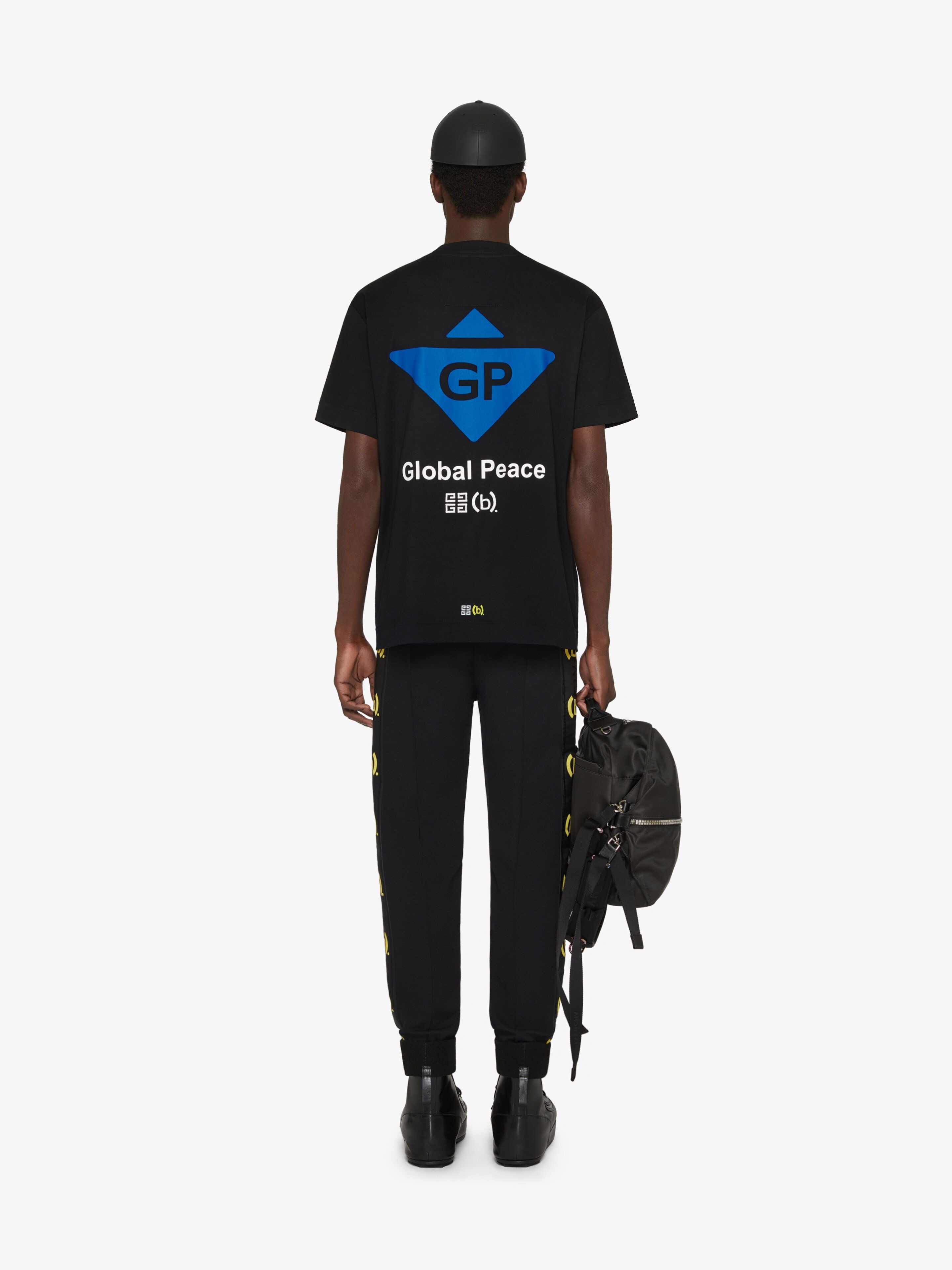GLOBAL PEACE T-SHIRT IN EMBROIDERED JERSEY - 4