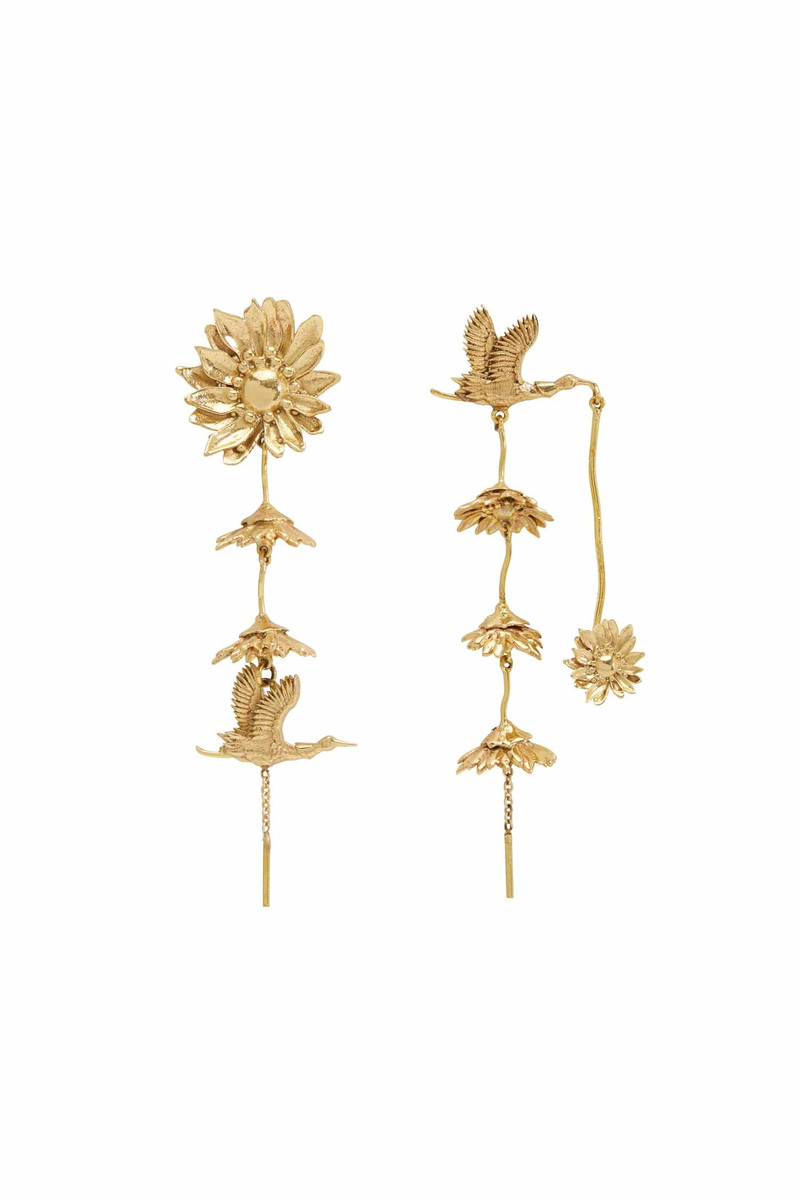 Team Spirit Daisy Crane Earrings 1