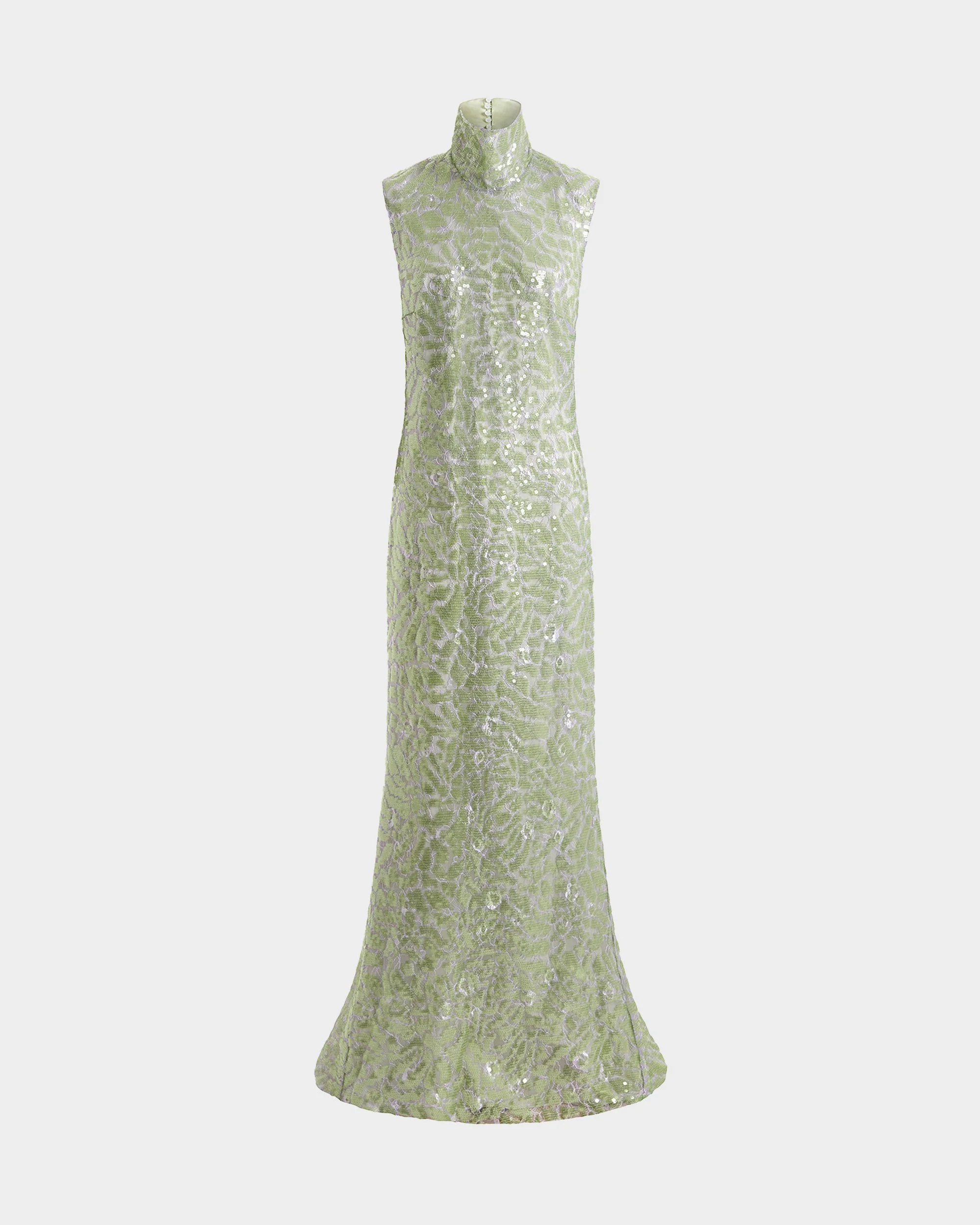 ZEGLI GOWN IN LACE SEQUIN - 1