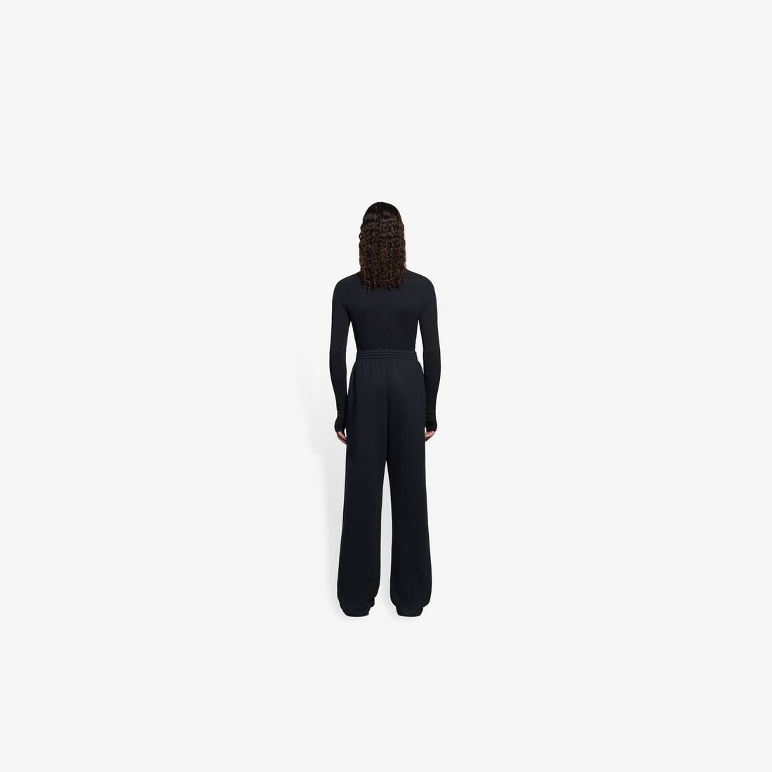 Baggy Sweatpants in Black - 5