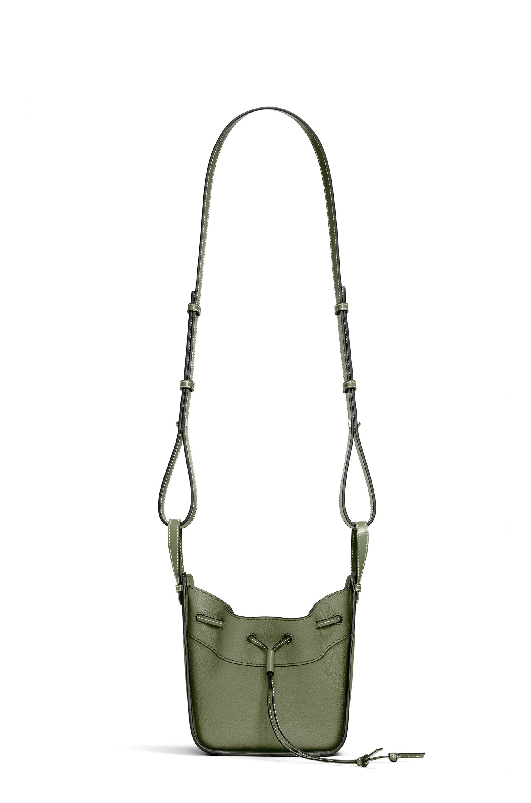 Mini Hammock Drawstring bag in soft grained calfskin - 5