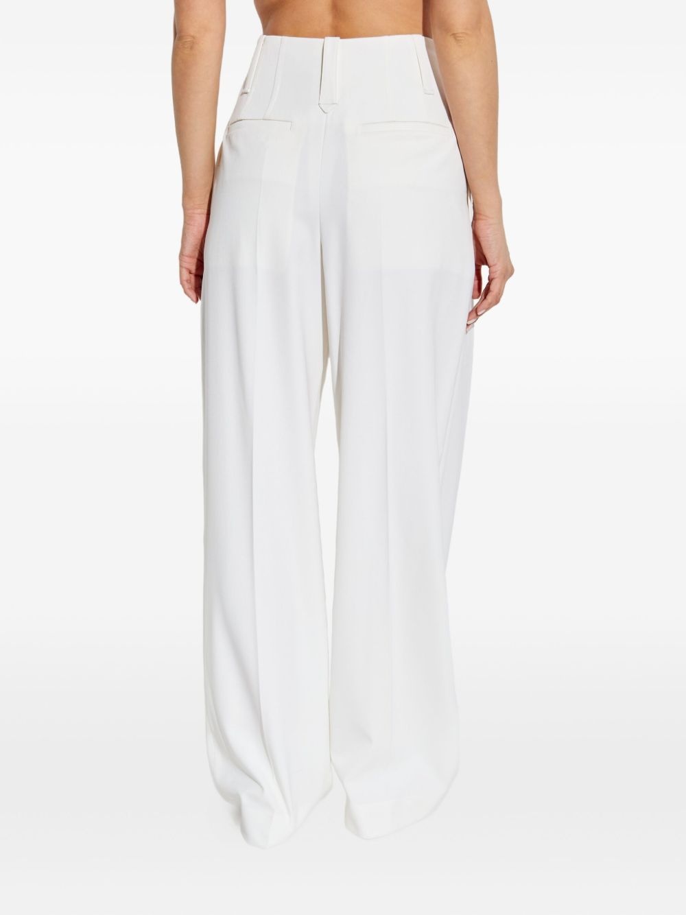 pleated wide-leg trousers - 4
