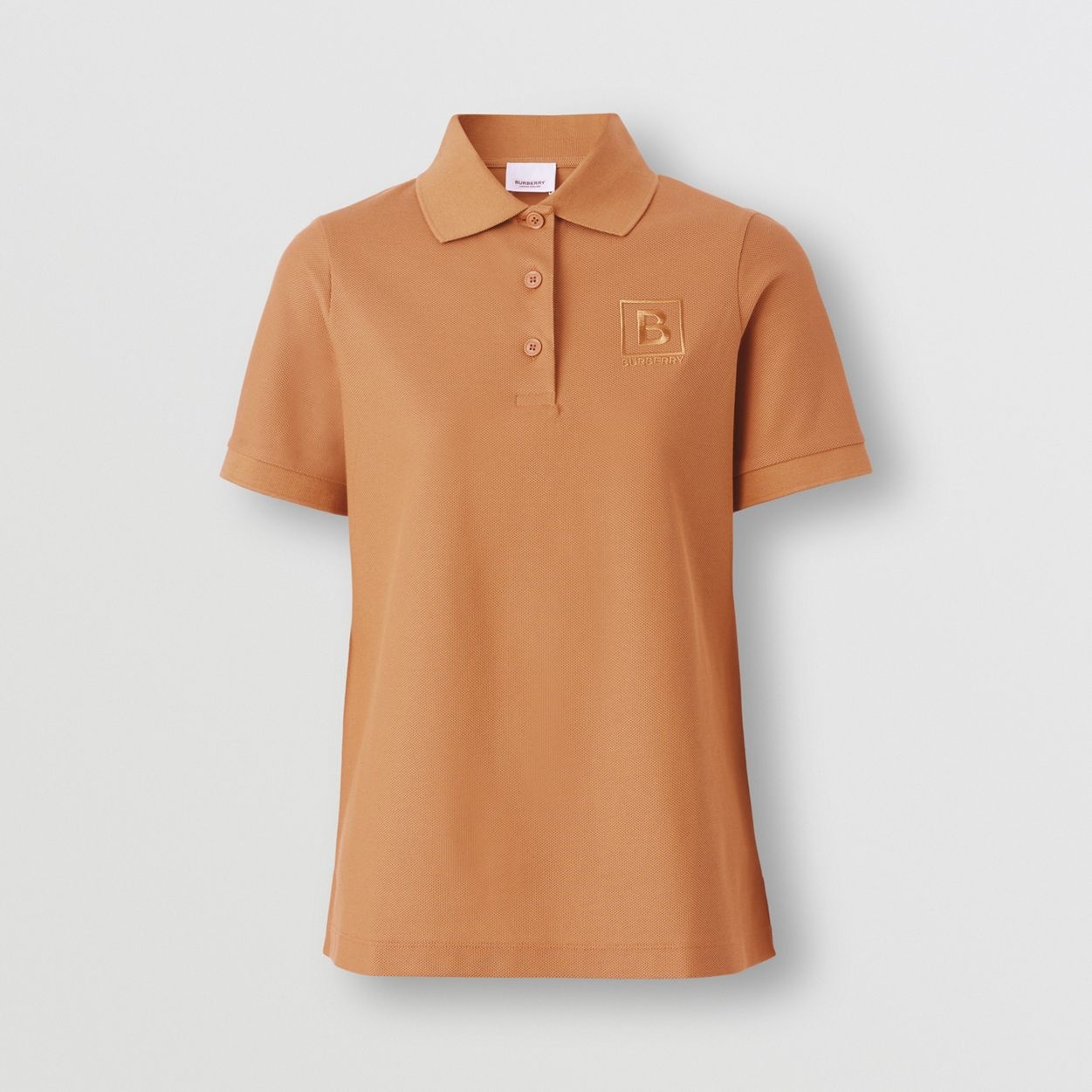 Letter Graphic Cotton Piqué Polo Shirt - 2